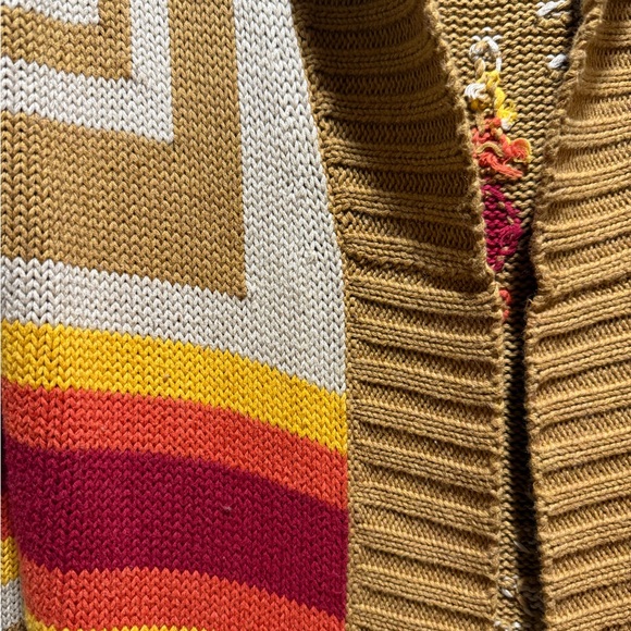 Pendleton Mustard and Cream Knit Cardigan - Picture 2 of 7